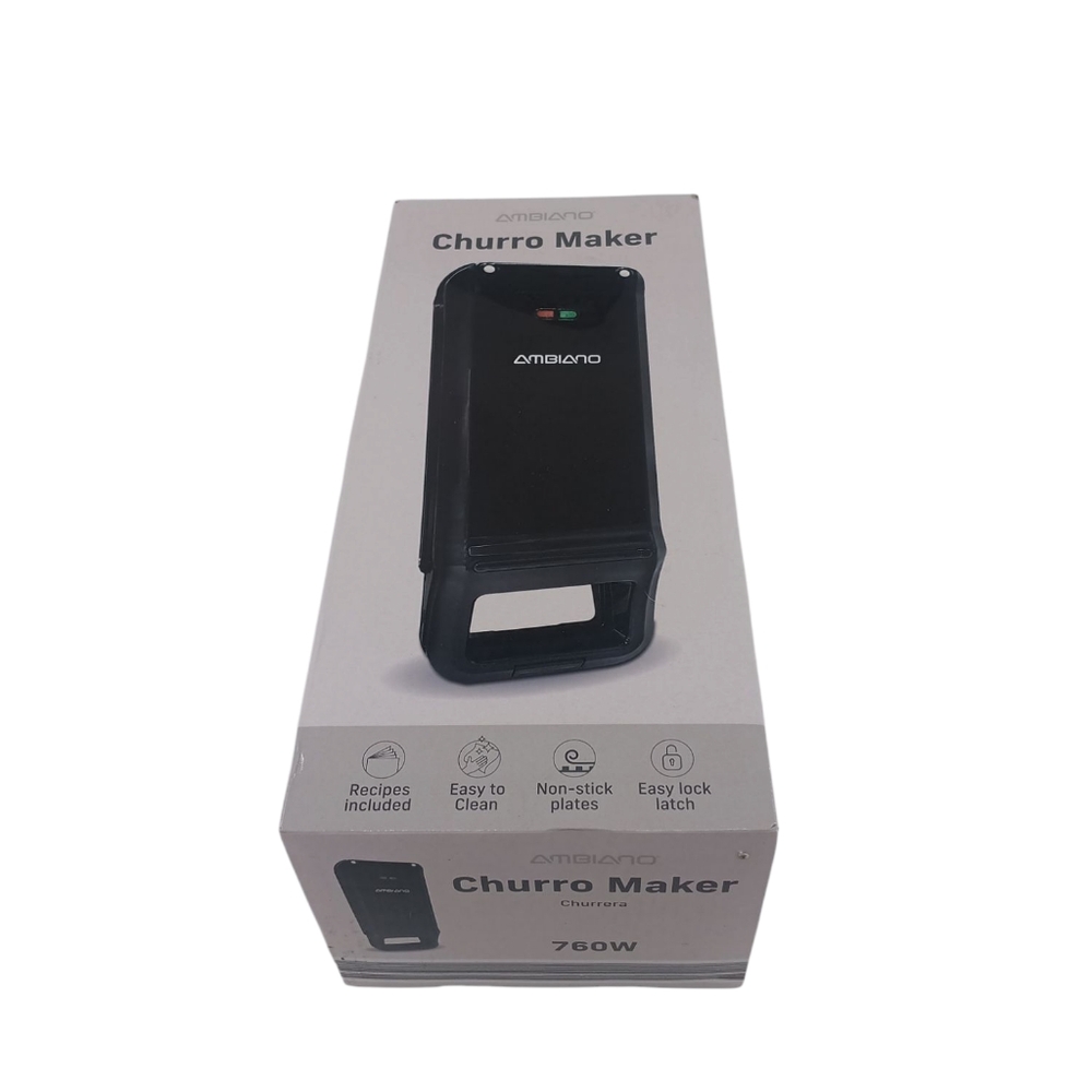 Ambiano Churro Maker Churrera 760 watt Black Sealed